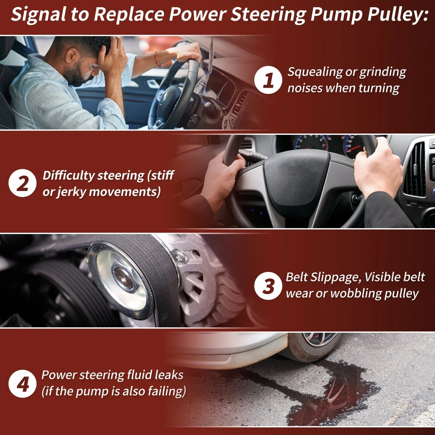 Power Steering Pump Pulley for BMW 320i 323Ci 323i 325Ci 325Xi X5