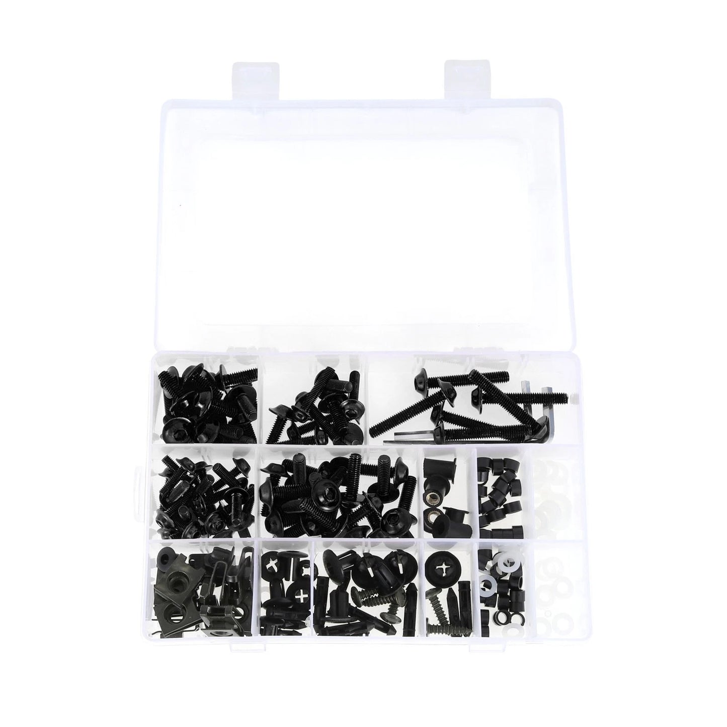 Windshield Bolts for Honda Dirt Bike (Most Models) - Aluminum Rubber Black