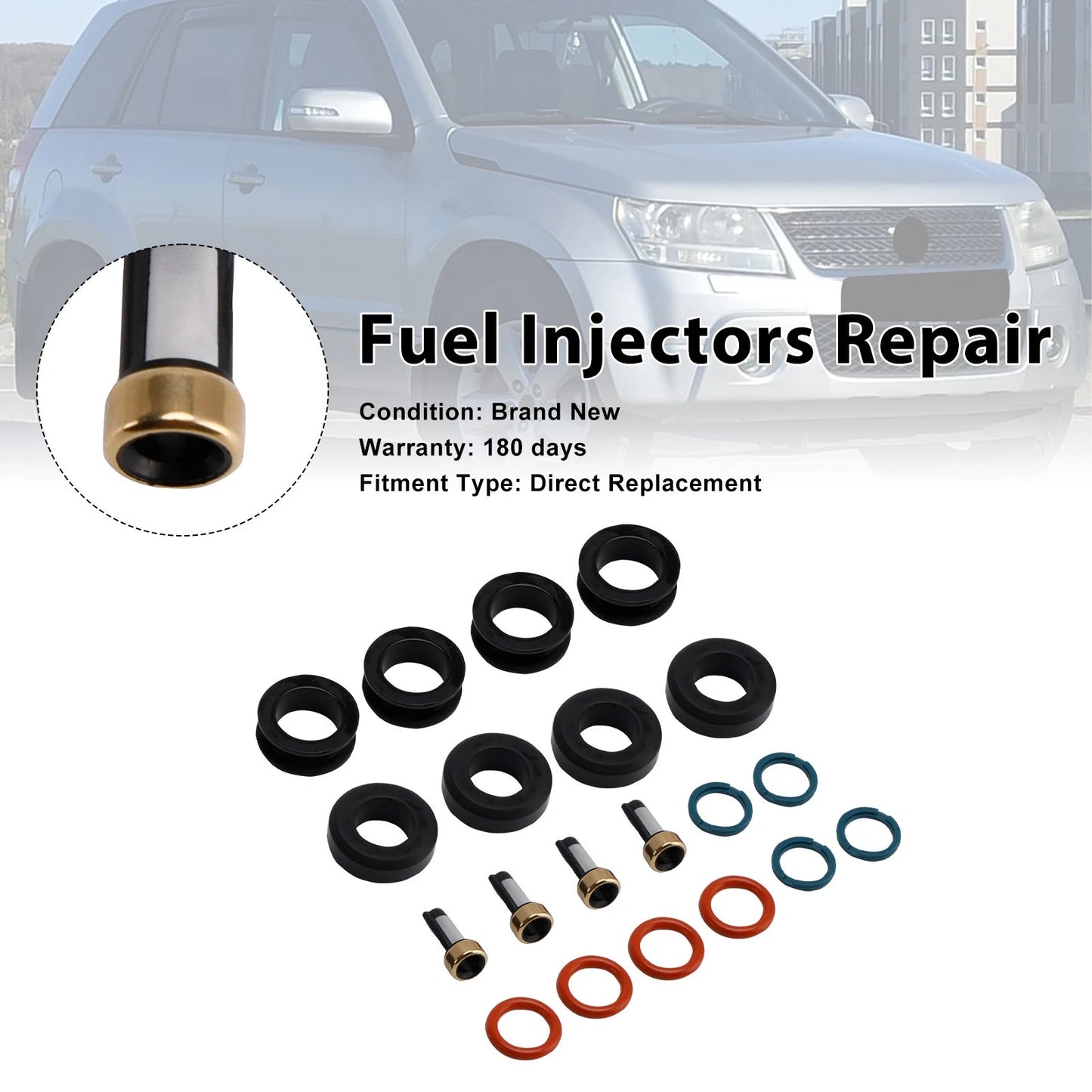 Injector Gasket O-Ring 15710-78K00 for Suzuki Grand Vitara 2.4L (2009–2013)