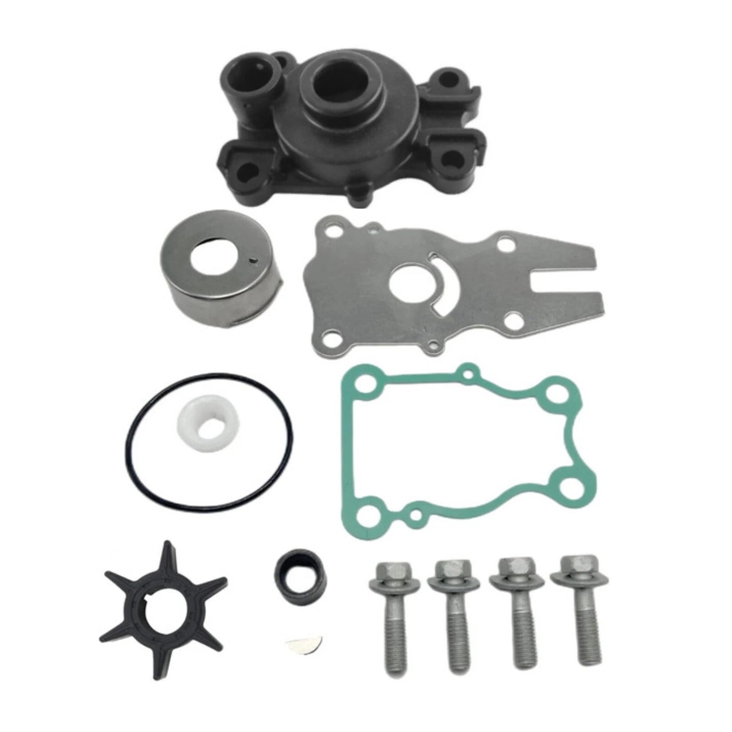 Water Pump Impeller Kit for Yamaha 40/50/60 HP Outboard (1990–2023)
