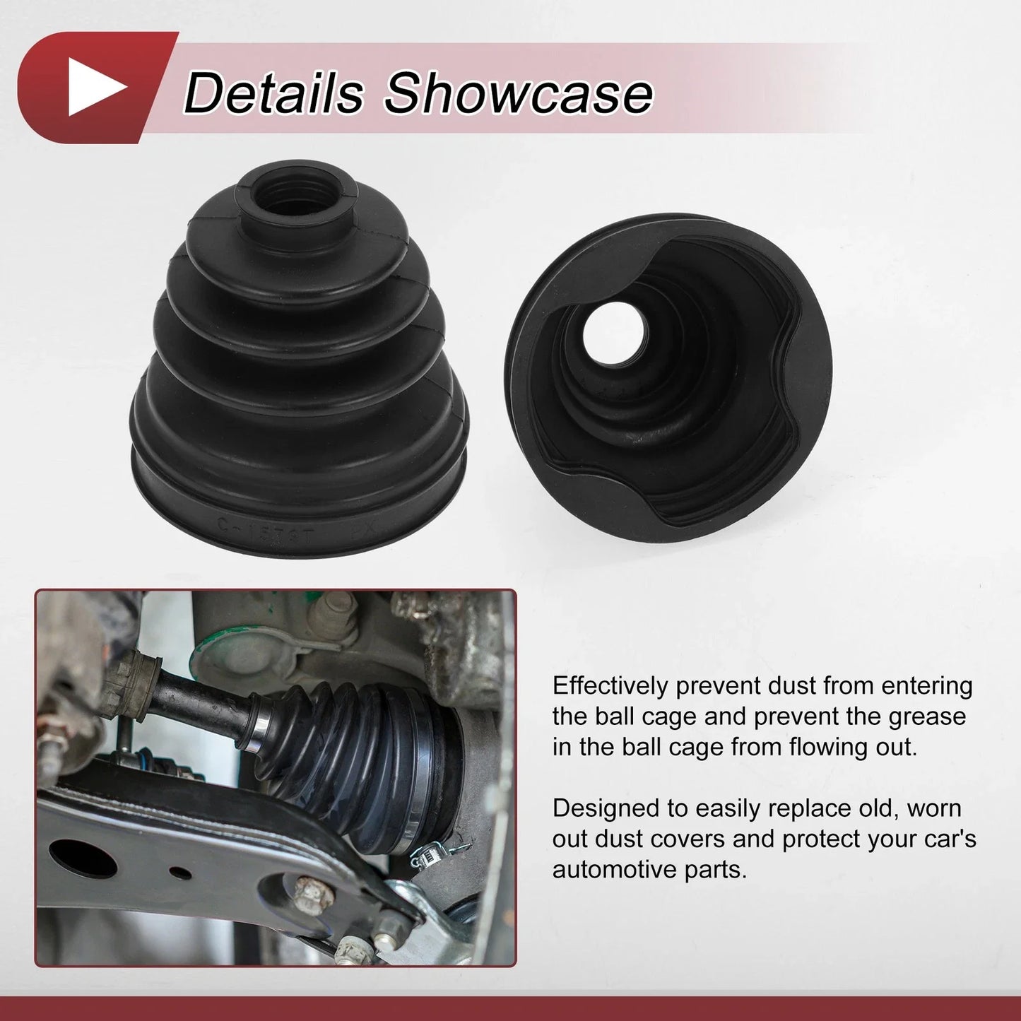 Inner CV Joint Boot Kit with Clamps for BMW X1 (2016-2023)