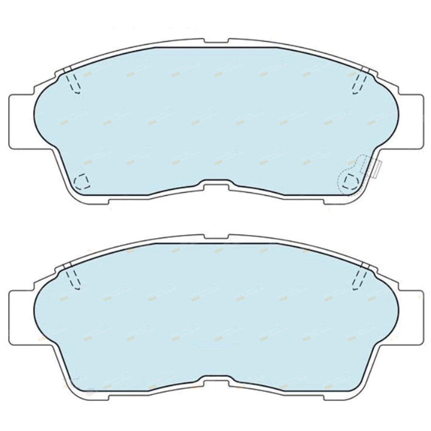 Set of 4 Bendix Disc Brake Pads for Toyota RAV4 (1994–2000)