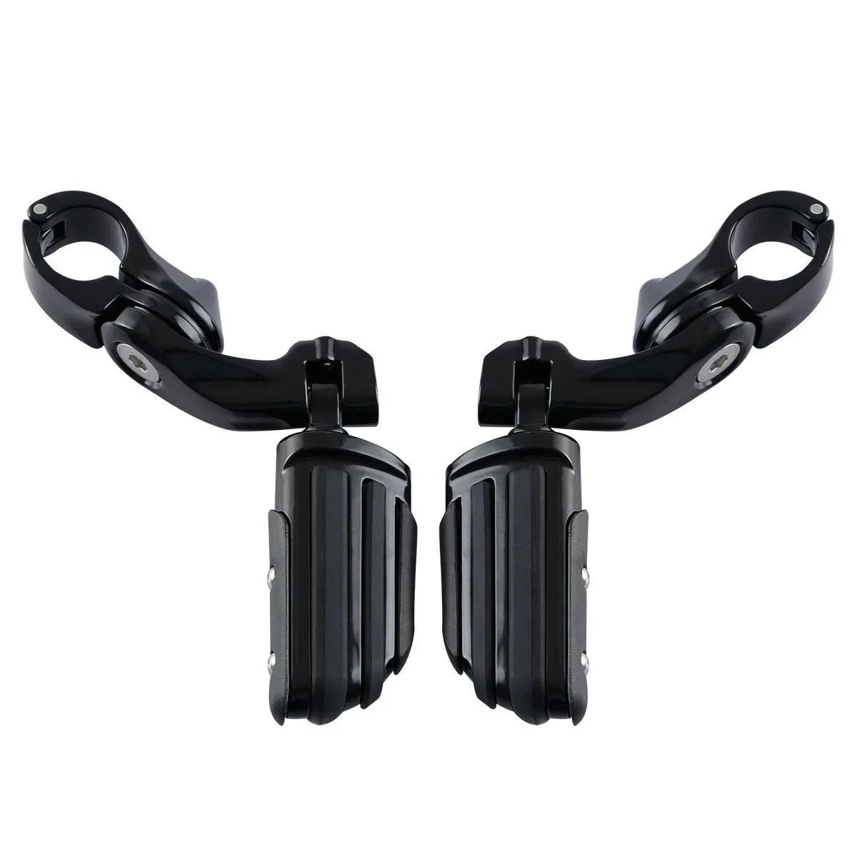 1 1/4'' Adjustable Engine Guards Footpeg Short Angled for Harley