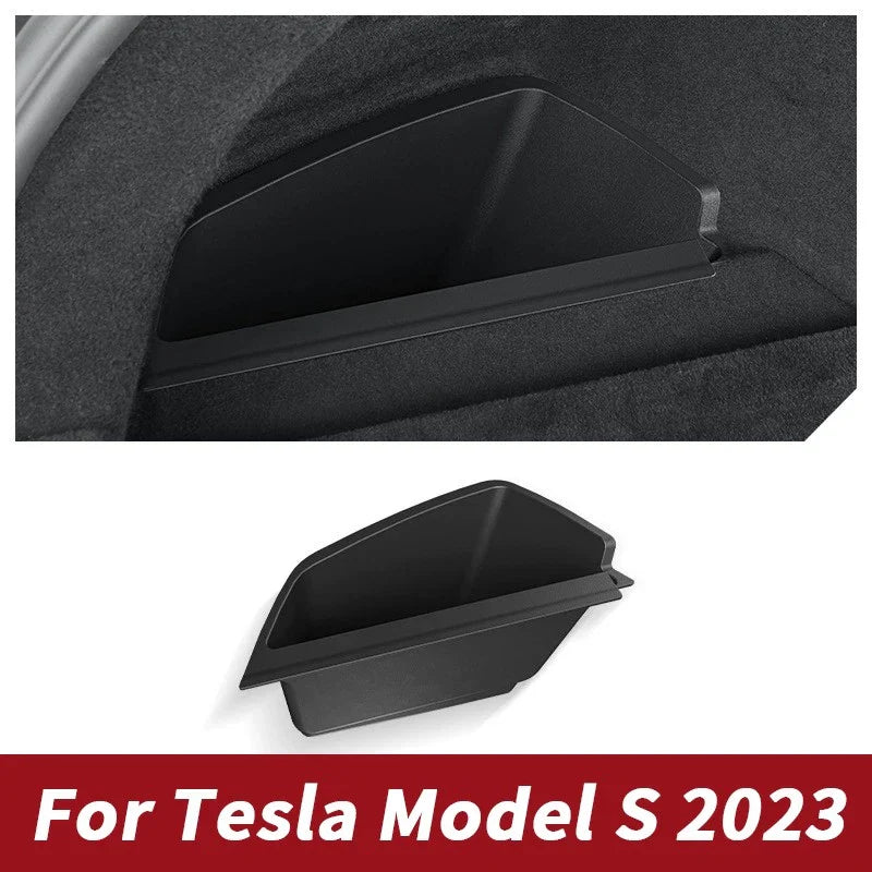 Rear Trunk Side Storage Box Organizer Partition for Tesla Model S (2023–2023)