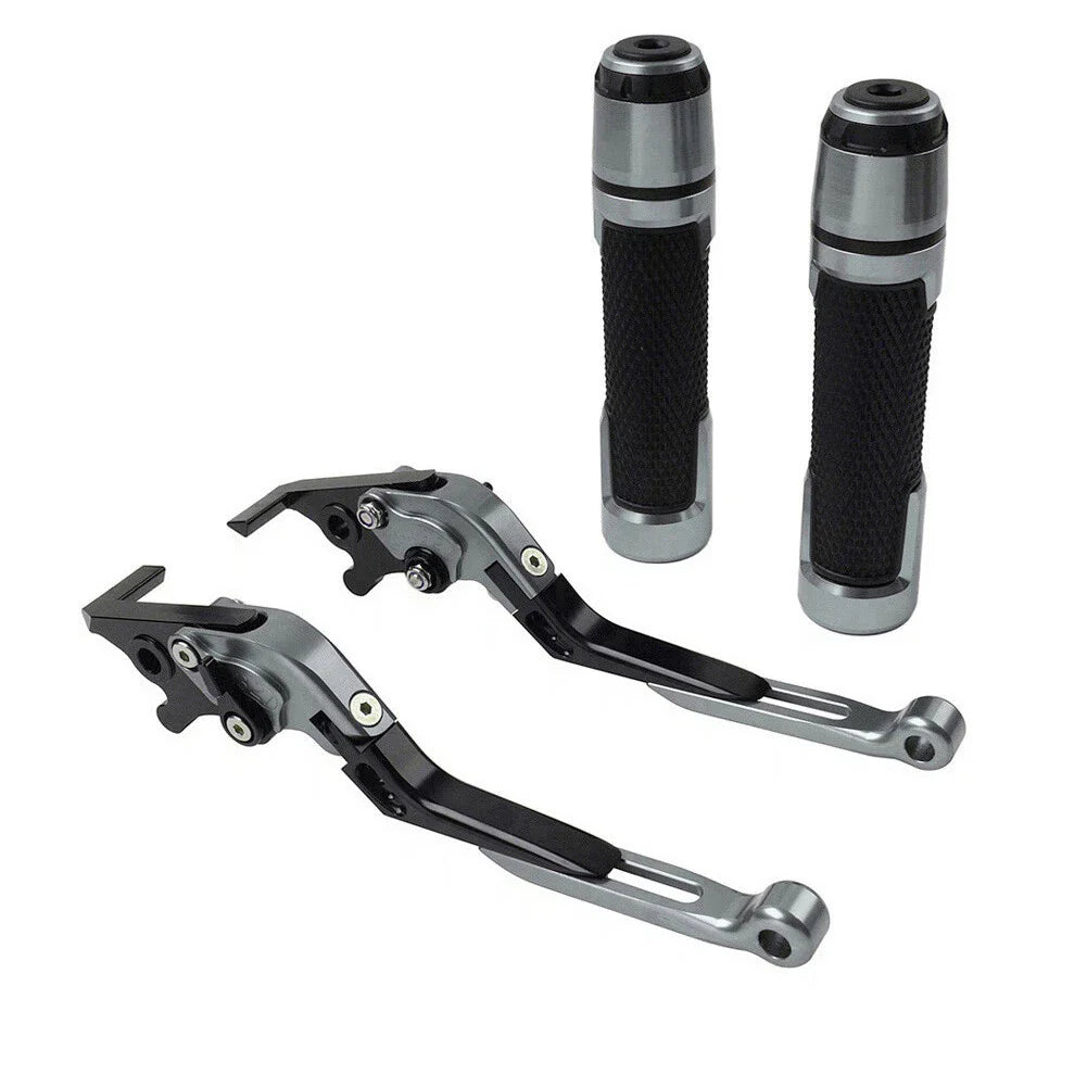 CNC Titanium Extendable Brake Clutch Levers & Grips for Daytona 675 (2006-2018)