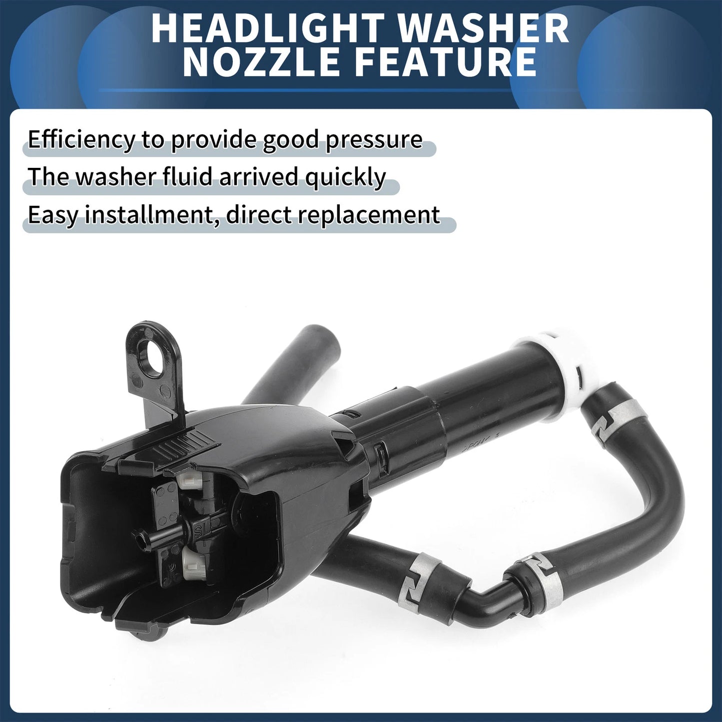 Front Driver Side Headlight Washer Nozzle for Mitsubishi Outlander (2003–2021) No. 8264A053