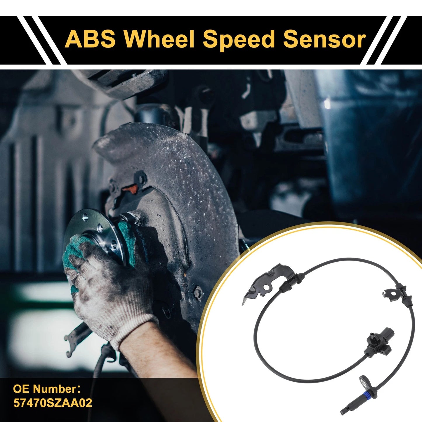 ABS Wheel Speed Sensor No. 57470SZAA02 for Honda Pilot (2003–2008)