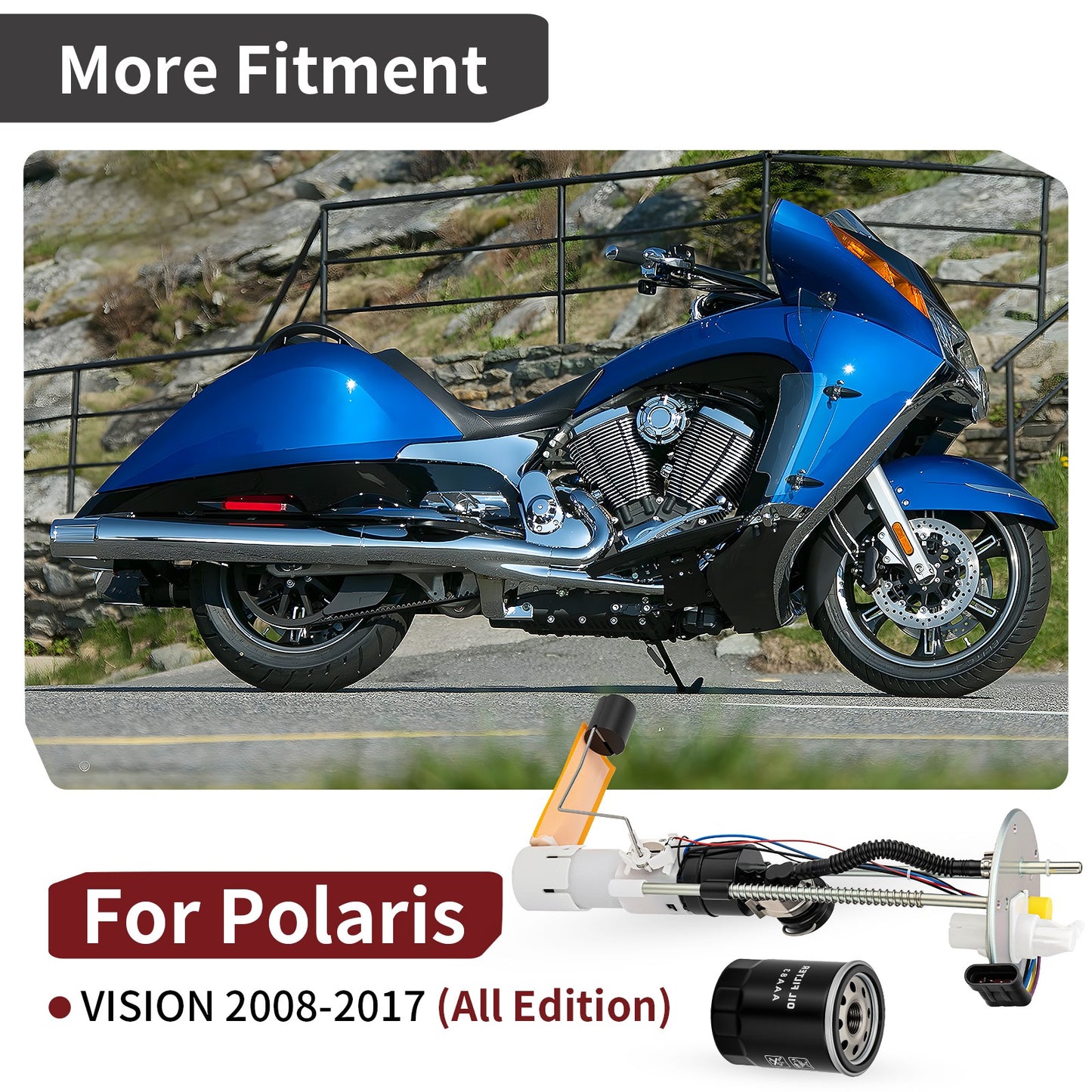 Fuel Pump Assembly with Oil Filter for Polaris Victory Vision (2008–2017)