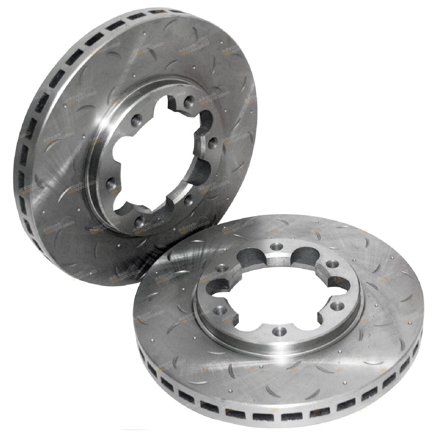 Front Rotors Slotted & Drilled for Nissan Patrol GU Y61 (1997 - 2016)