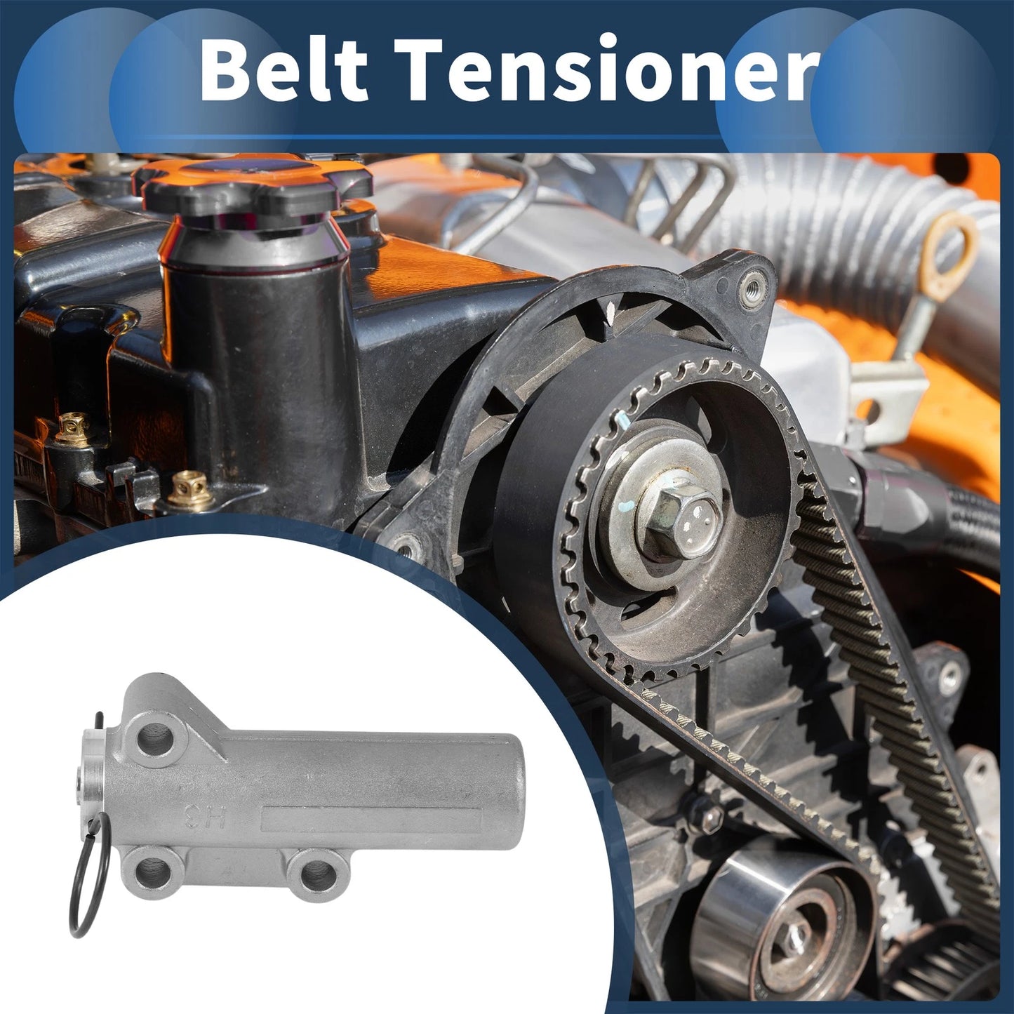 Belt Tensioner for Audi A4 (1996–2005) No. 078109479E/VKM11209 Metal 1 Pc