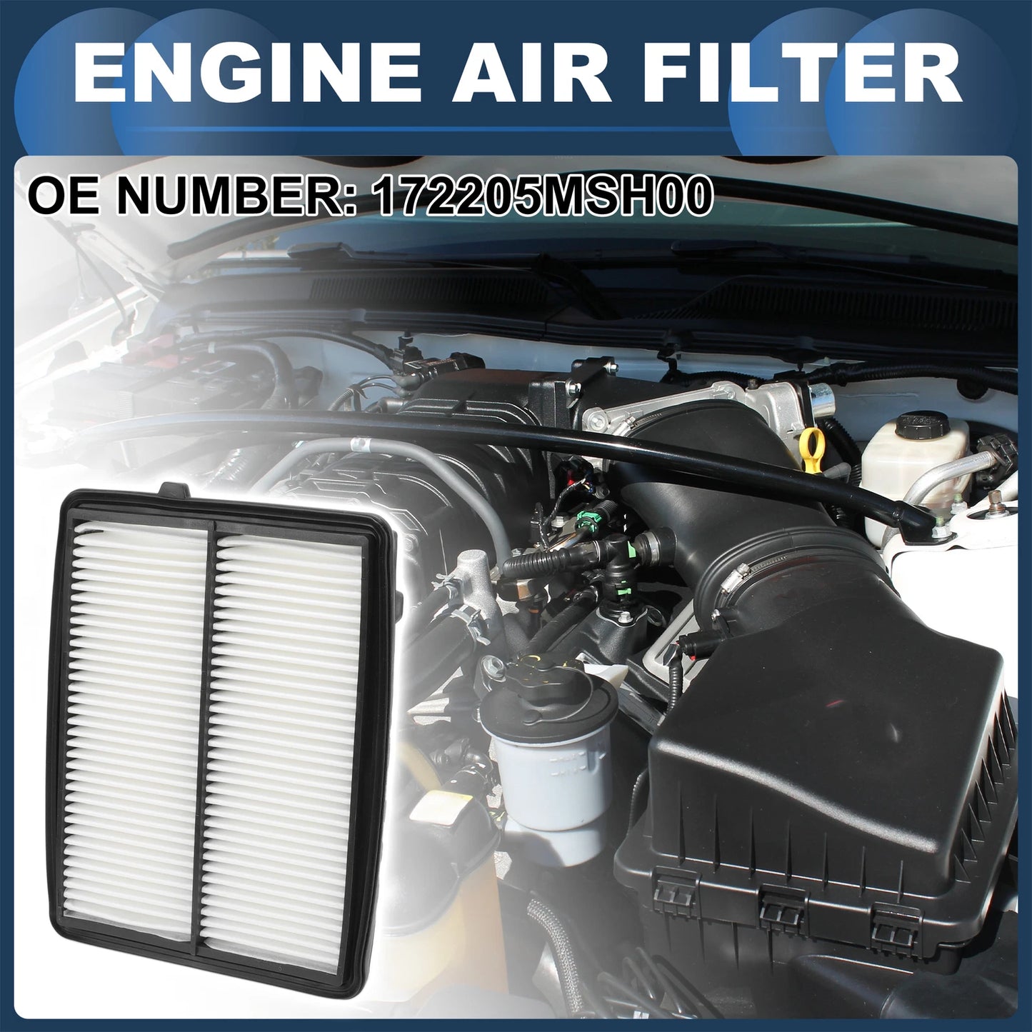 Car Engine Air Filter No. 172205MSH00 for Acura RDX (2019–2024)