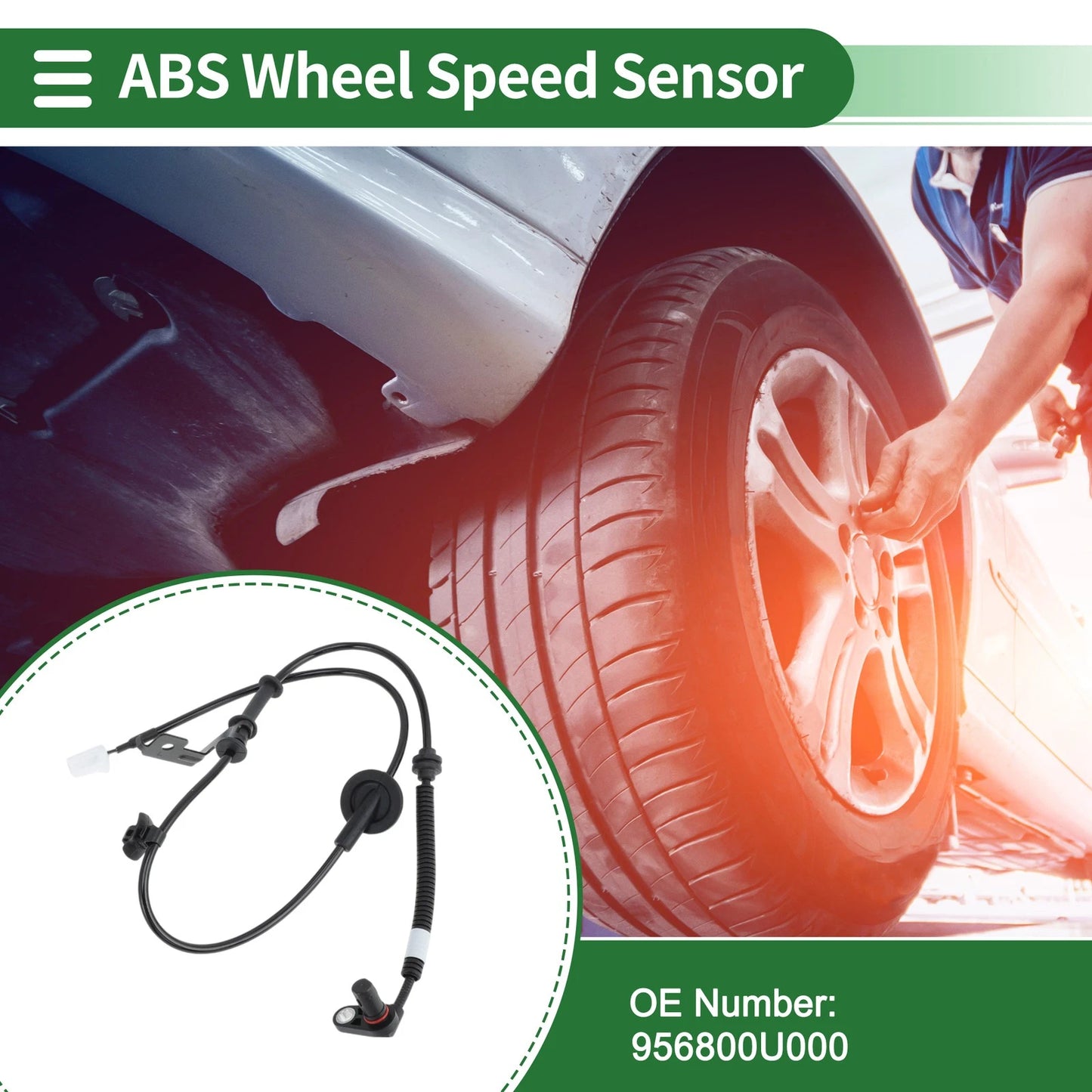 ABS Wheel Speed Sensor No. 956800U000 for Hyundai Accent (2010–2021)