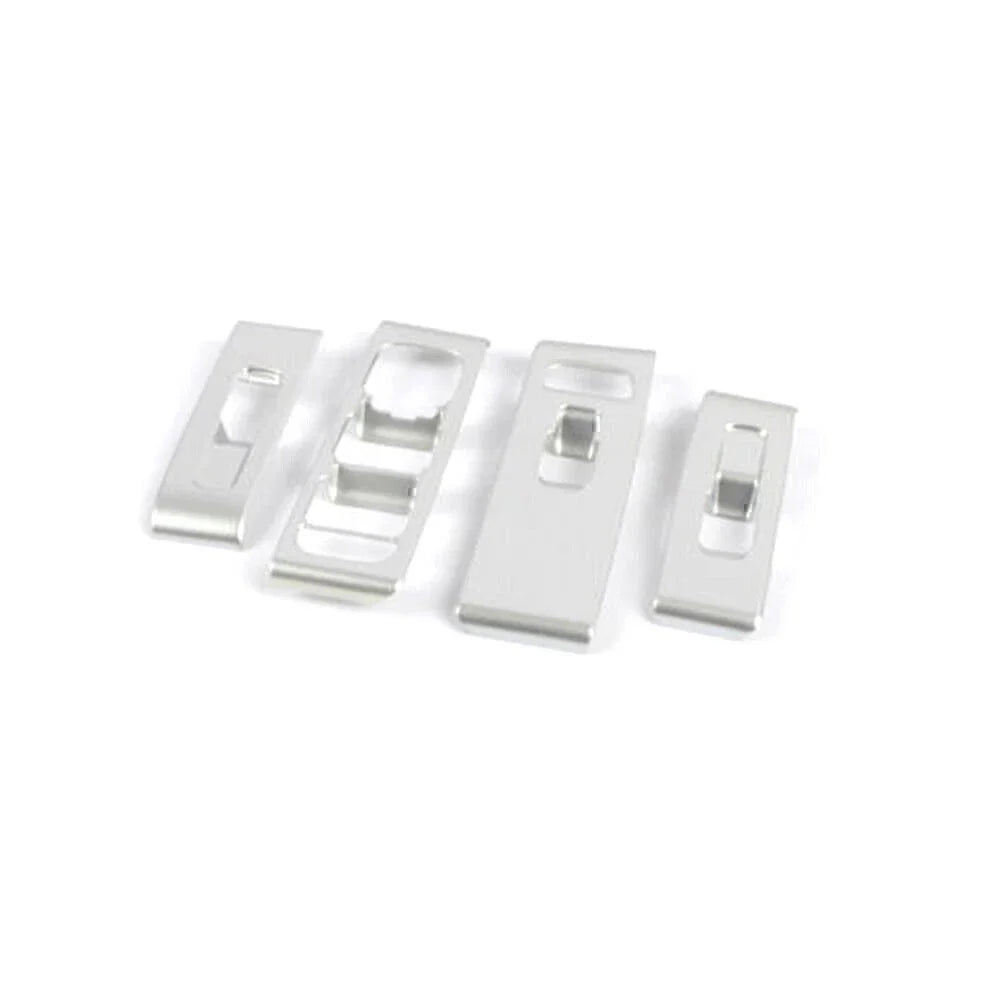4 x Matte Silver ABS Window Switch Lock Cover Trim for Volvo XC40 (2018-2021)