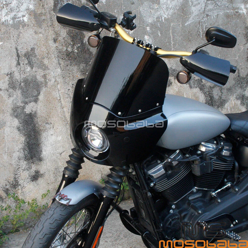 11" Windshield & Headlight Fairing for Harley Dyna Street Bob FXDB (2006-2017)