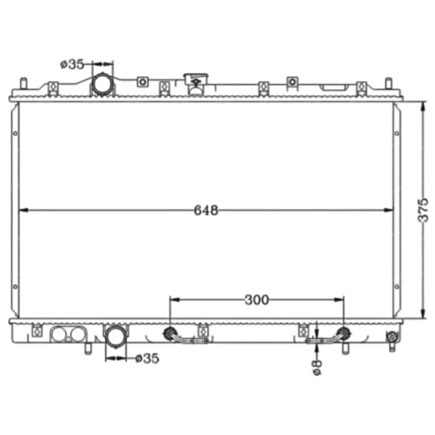 Aluminium Alloy Radiator for Mitsubishi Mirage CE (1996-2003)