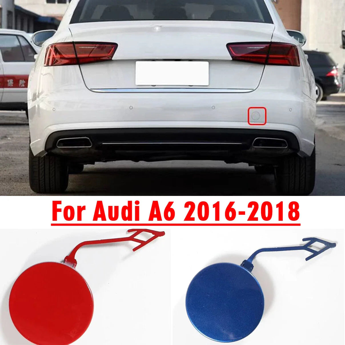 Tow Hook Eye Cover Cap for Audi A6 (2016–2018)