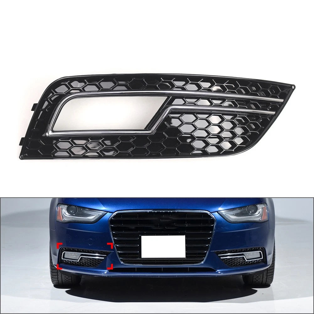 Set of 4 Interior Door Handle Panel Trim Carbon Fiber for Audi A4 B9 (2017–2020)