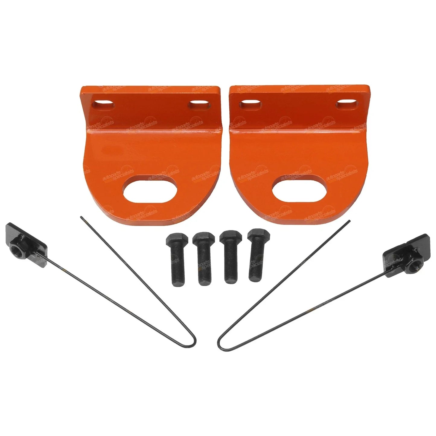 Heavy Duty Recovery Tow Point Pair for Nissan Navara D40 4WD 3250kg