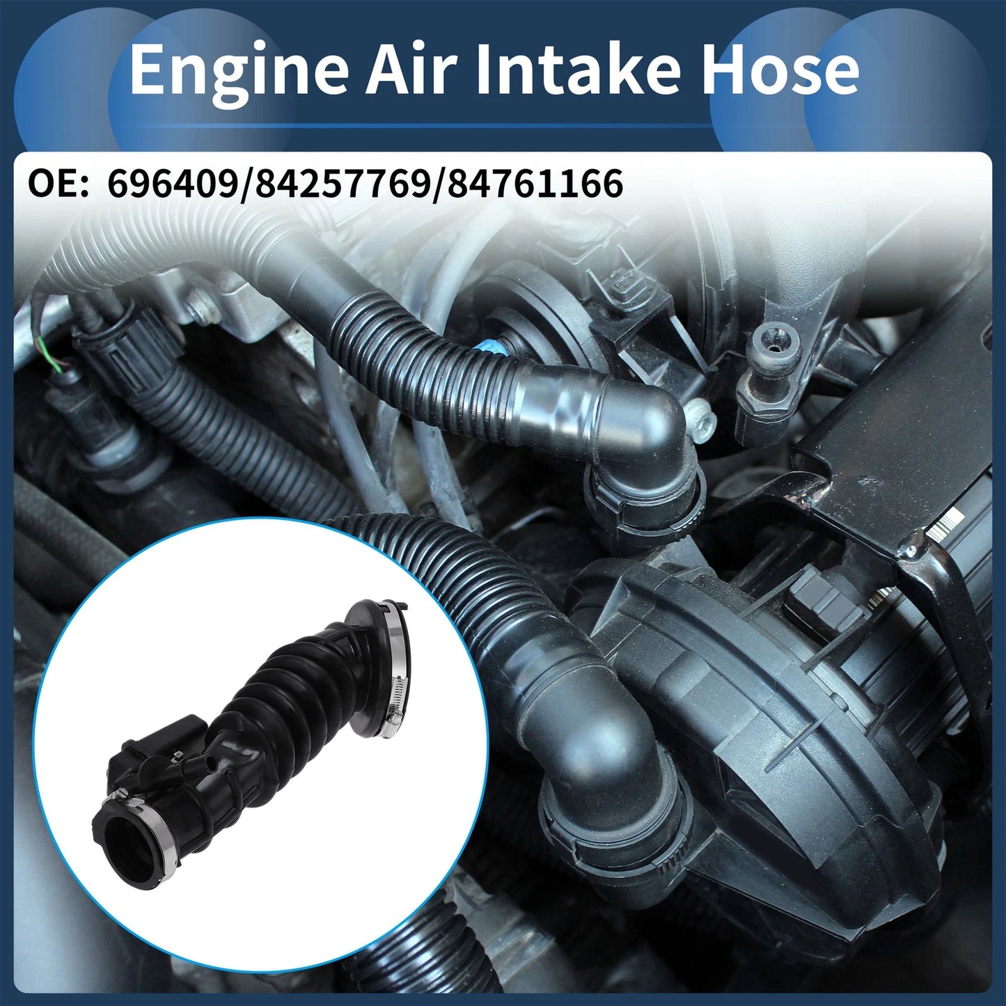 Engine Air Intake Hose for Chevrolet Malibu 1.5L Turbo (No. 696409, Rubber)