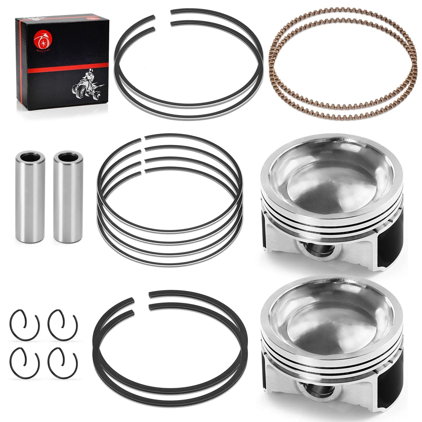 Top End Rebuild Kit 80mm Piston W Rings for Polaris RZR S 800 (2008–2014)