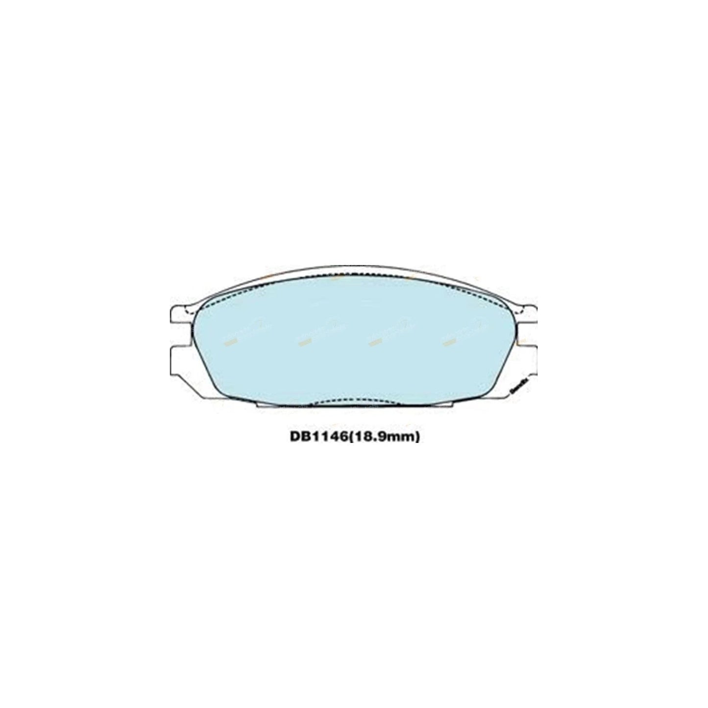 Set of 2 Slotted Drilled Disc Rotors + Brake Pads for Ford Maverick (1988–1993)