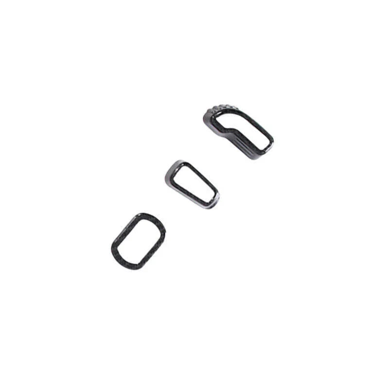 Carbon Fiber Power Seat Button Cover 3x for Nissan X-Trail Rogue (2014–2020)