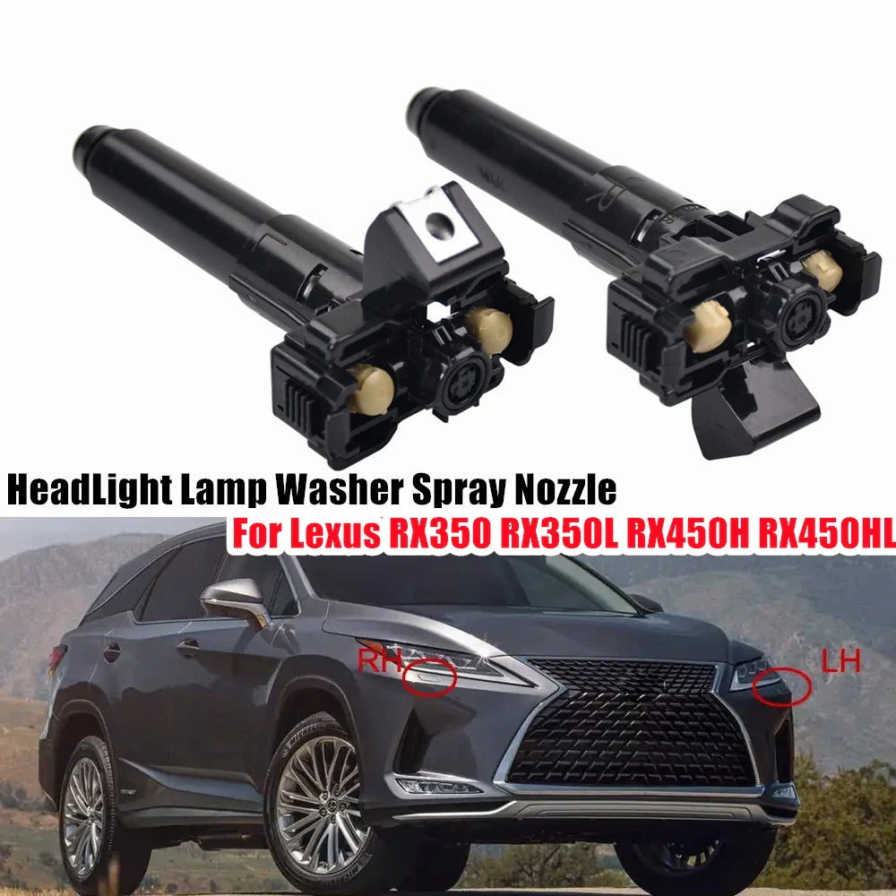 2 x Headlight Washer Spray Nozzle for Lexus RX350 RX350L RX450H (2019–2022)