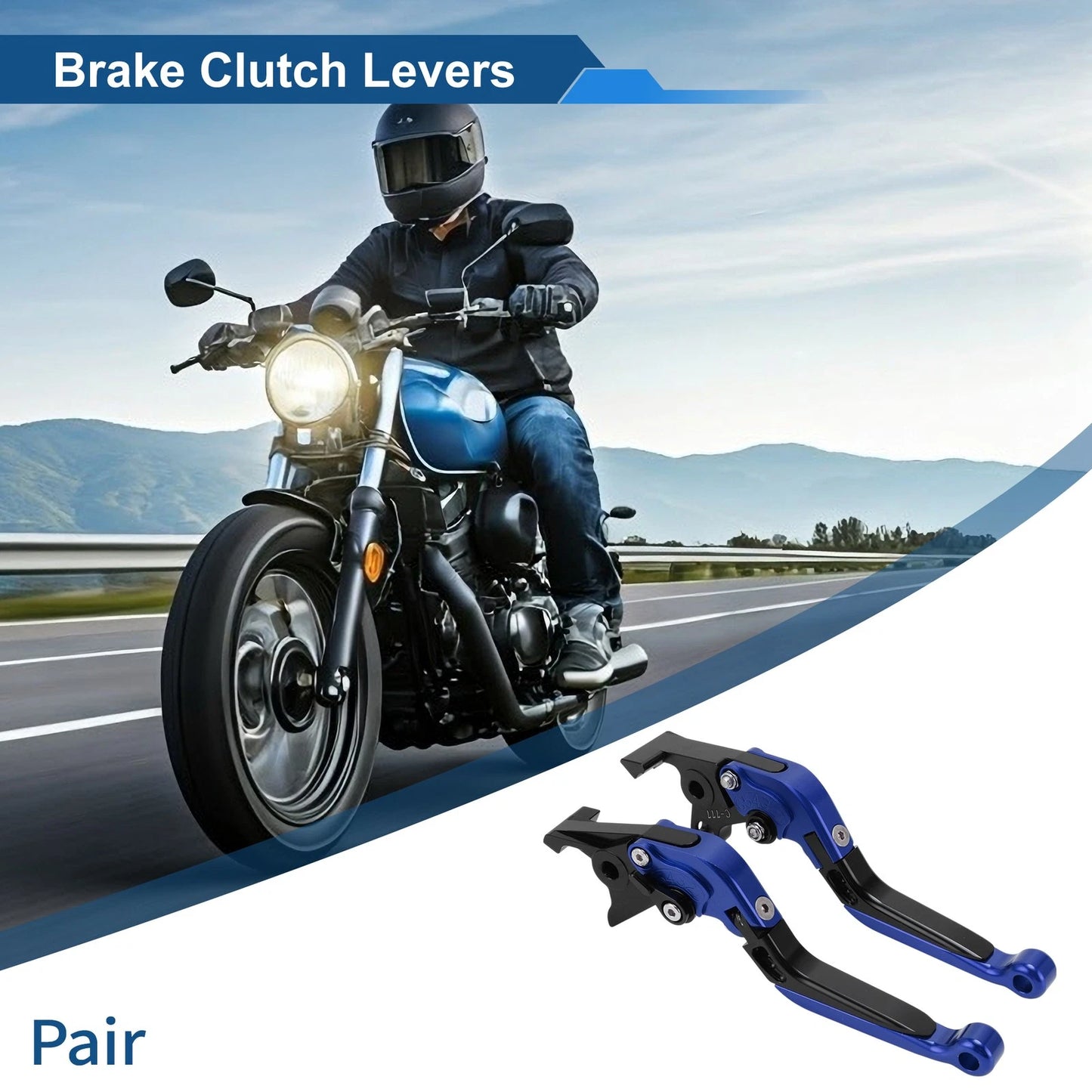 Adjustable Brake Clutch Lever Set for Kawasaki ZX7R/ZX7RR (1989–2003)