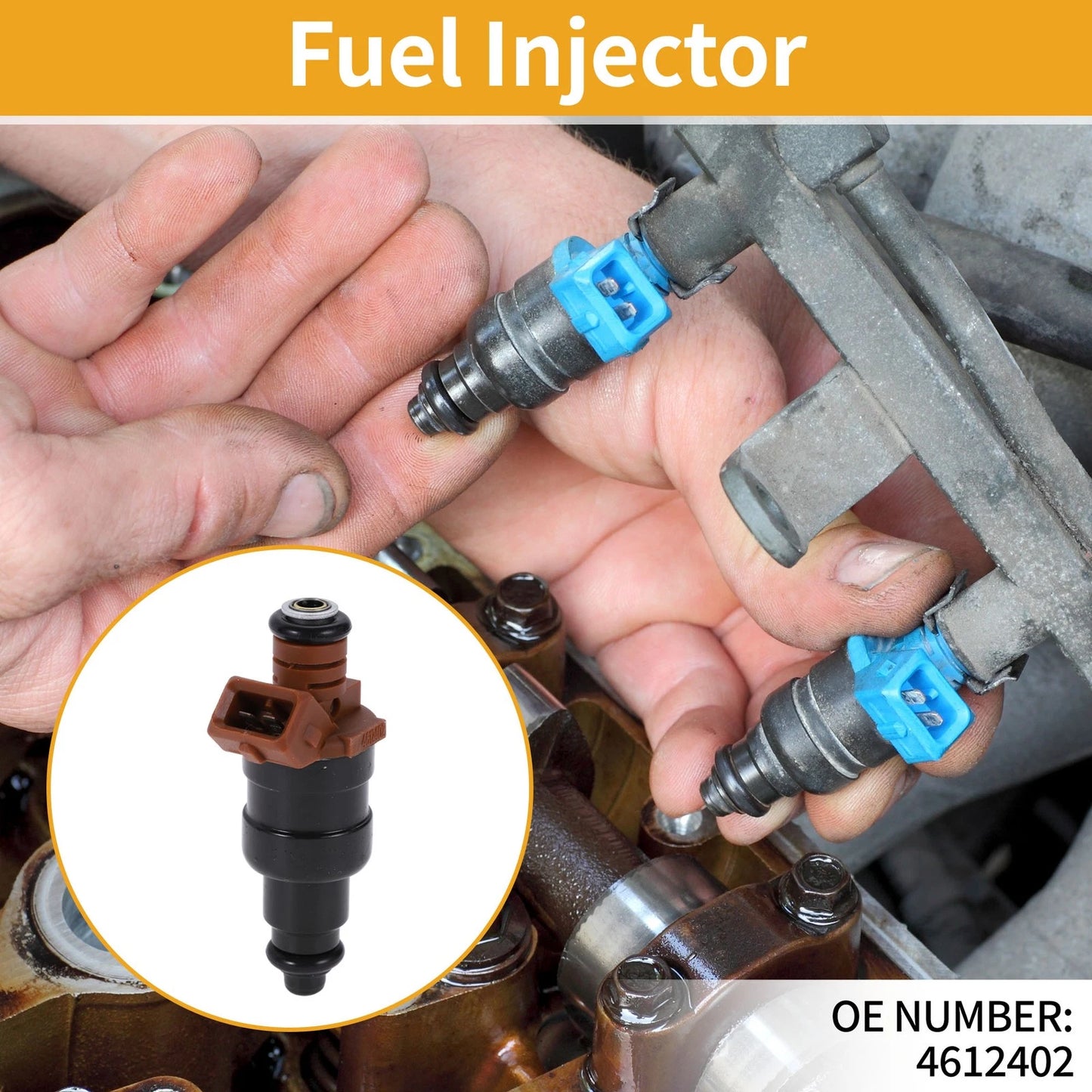 1 Pc Fuel Injector No.4612402 for Chrysler Grand Voyager (2000)
