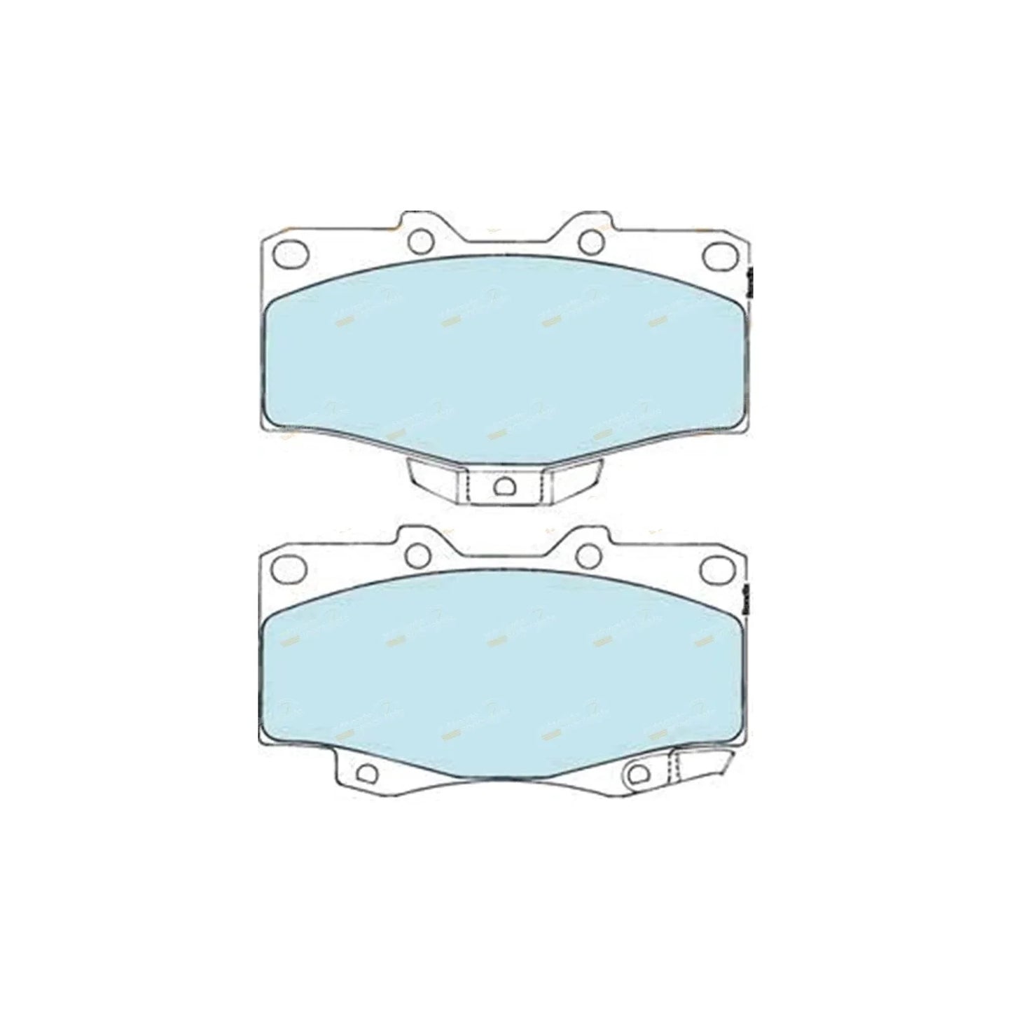 4x4 Front Disc Brake Pads for Toyota Landcruiser HZJ75 HZJ70(1990–1999)