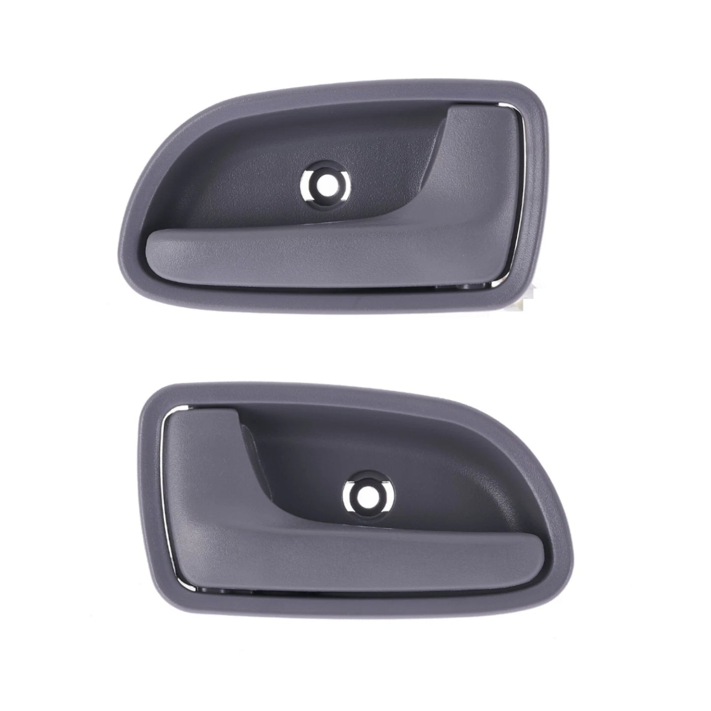 2X Rear Inner Door Handles for Kia Rio (2002–2005) Textured Grey