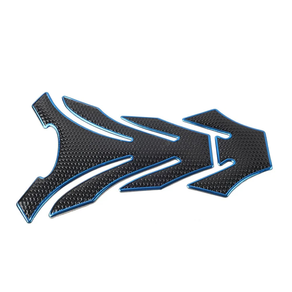 Blue Motorcycle Fuel Tank Pad Cover Guard Protector Decal Grip