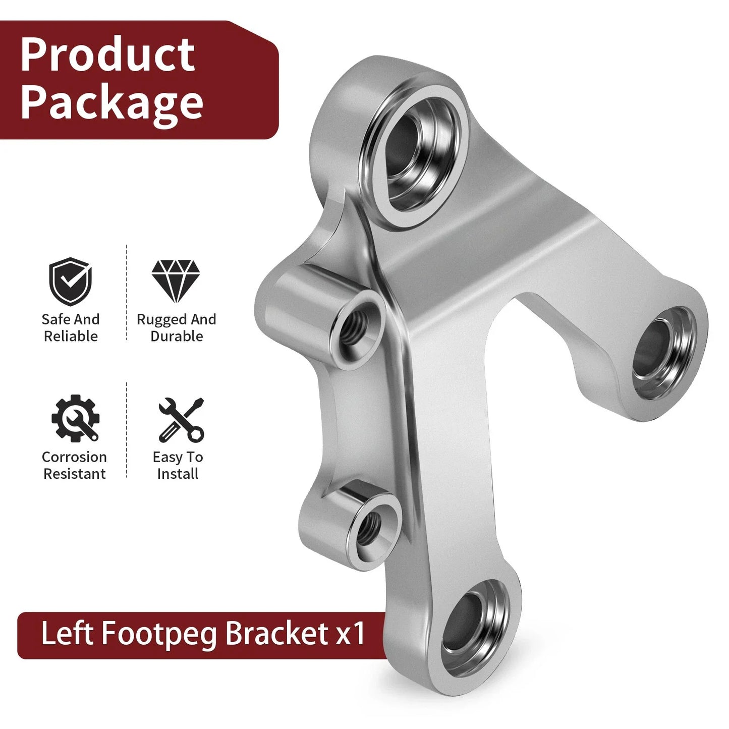 Left Footpeg Bracket For Kawasaki Ninja ZX-6R ZX-9R ZZR600