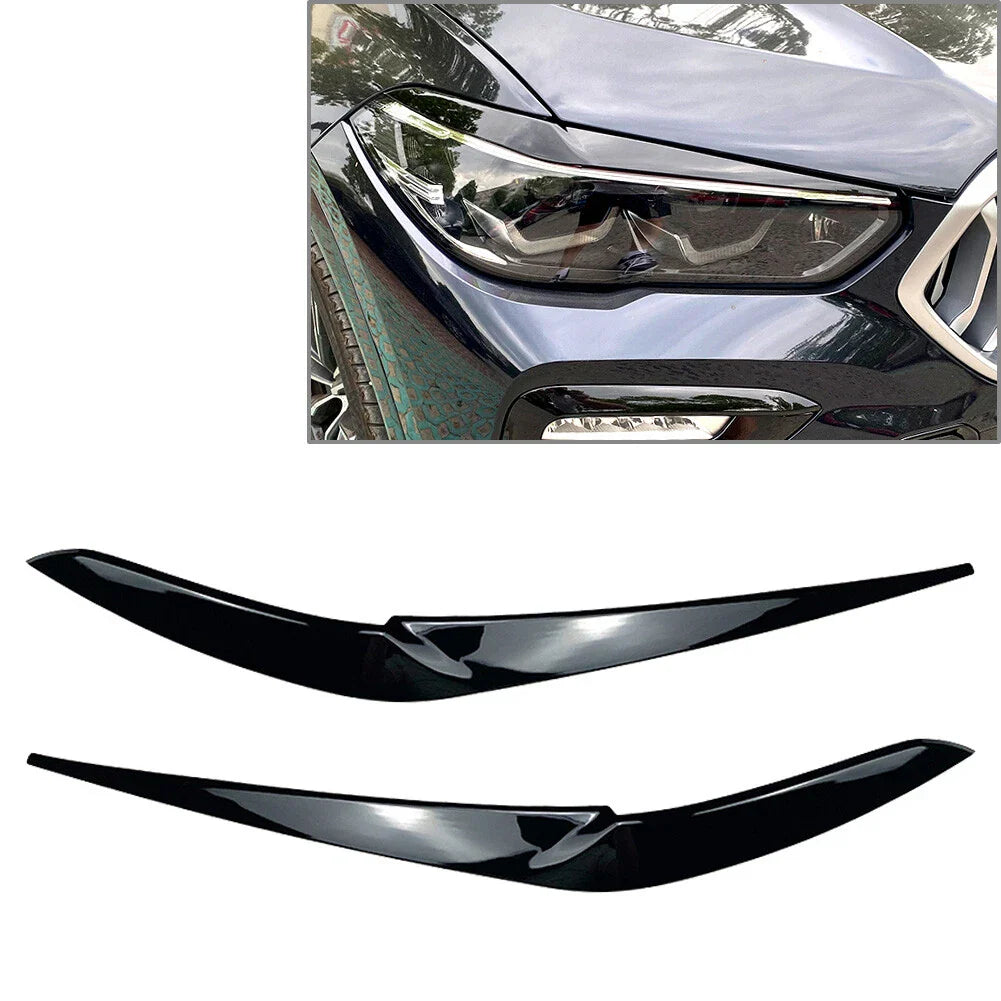 Front Fog Light Eyebrow Cover Trim for BMW X5 X6 (2018-2022)