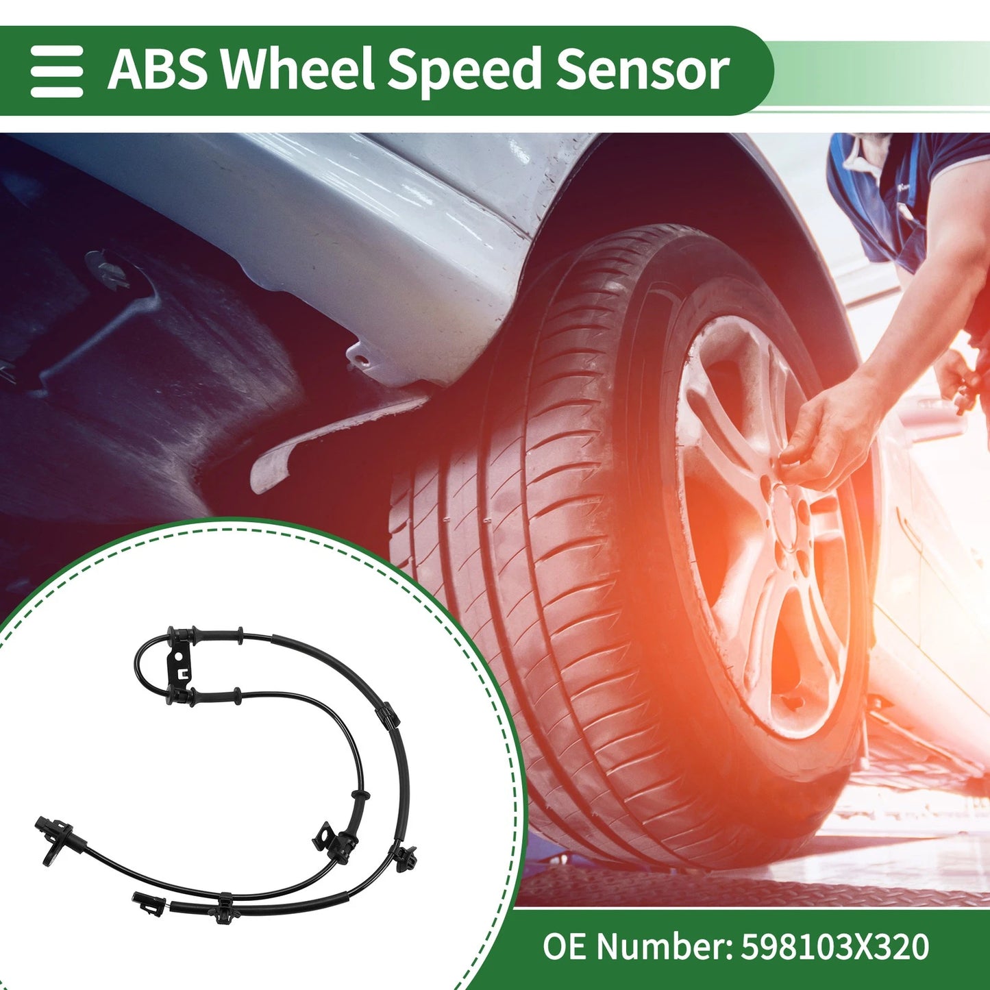 ABS Wheel Speed Sensor No. 598103X320 for Hyundai Elantra (2012–2016)