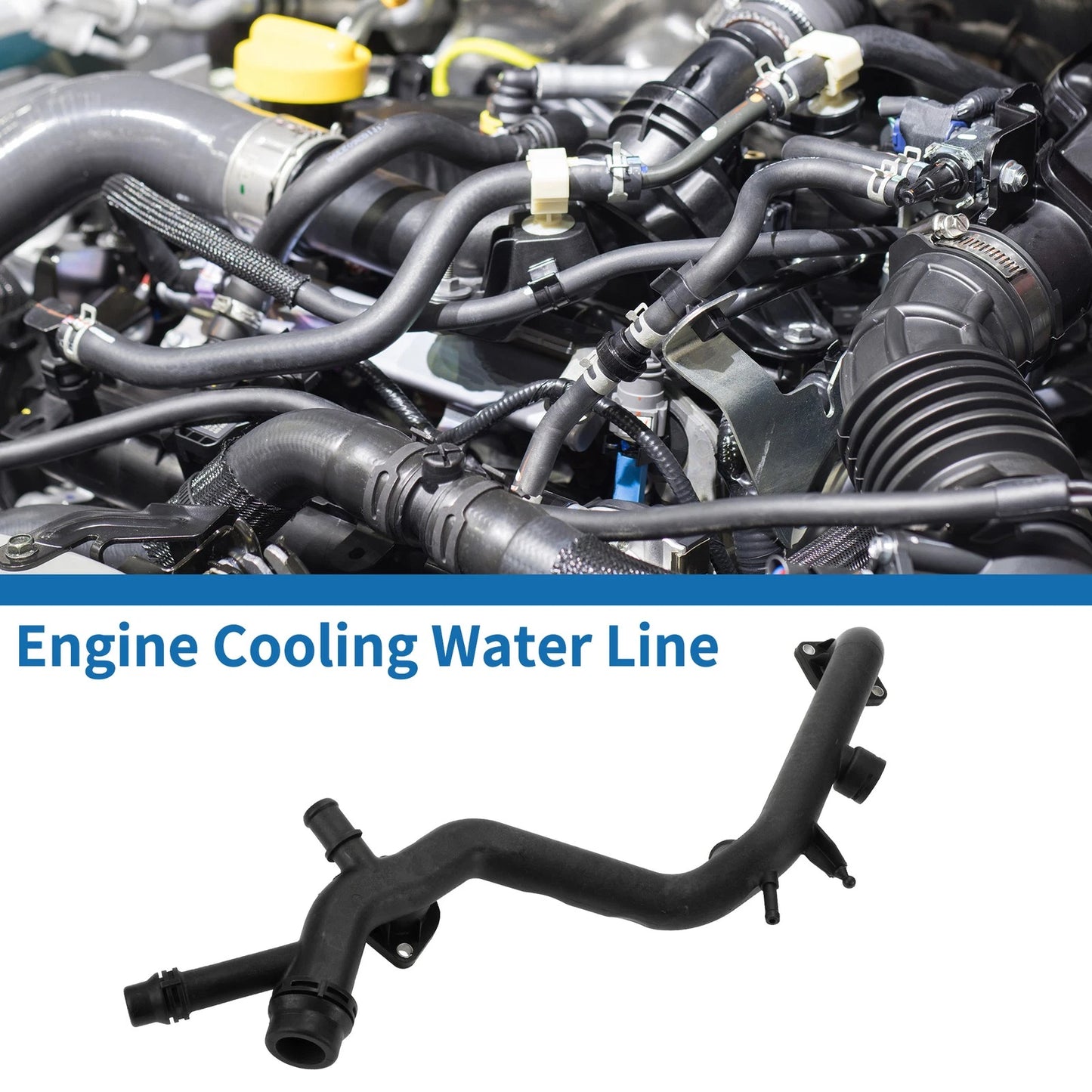 Engine Cooling Water Line for Audi A4 Quattro (2005–2009) No. 06E121045E/06E121045R