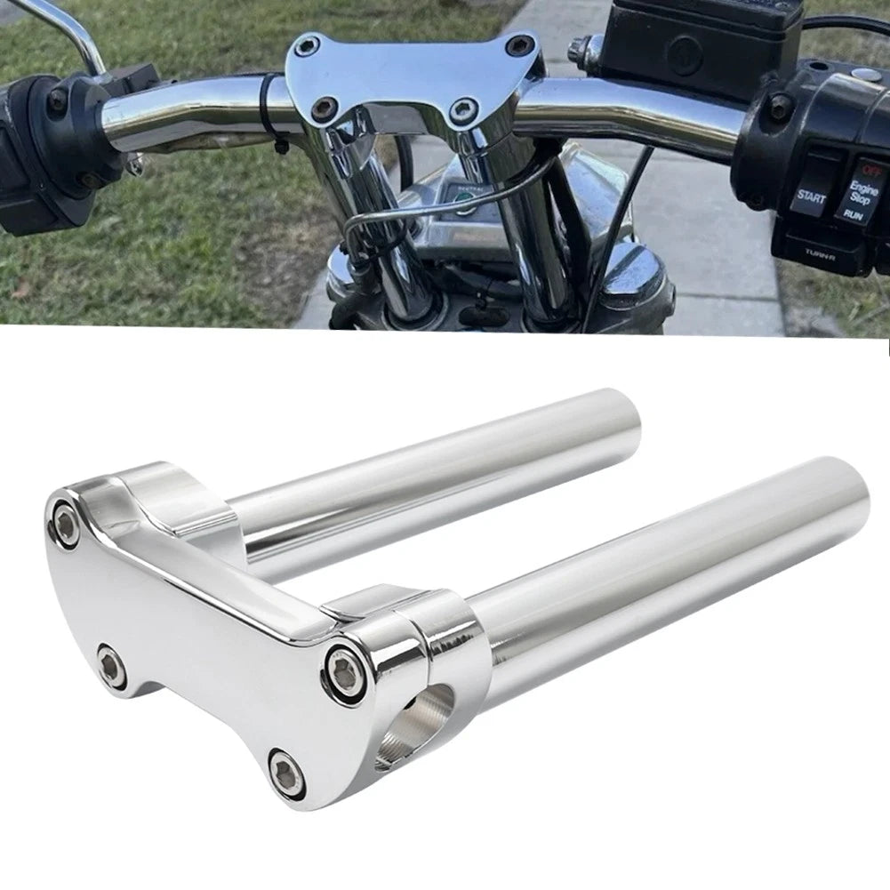 2" CNC Fork Boots Cover for Harley Touring (1984–2013) Pair Chrome