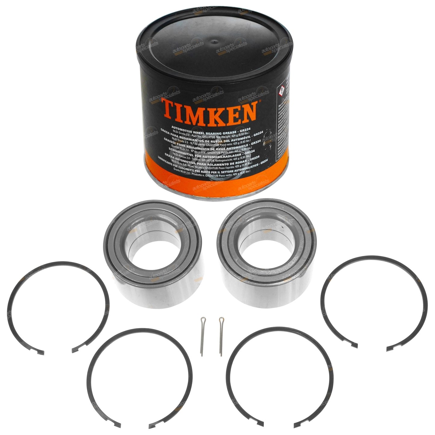 2X Front Wheel Bearing Kits for Nissan Maxima A33 (1999–2003)
