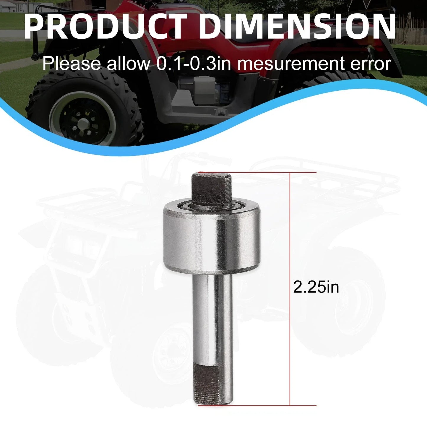 Water Pump Shaft 2x4 for Suzuki QuadRacer LT250R LT500R (1985–1992)