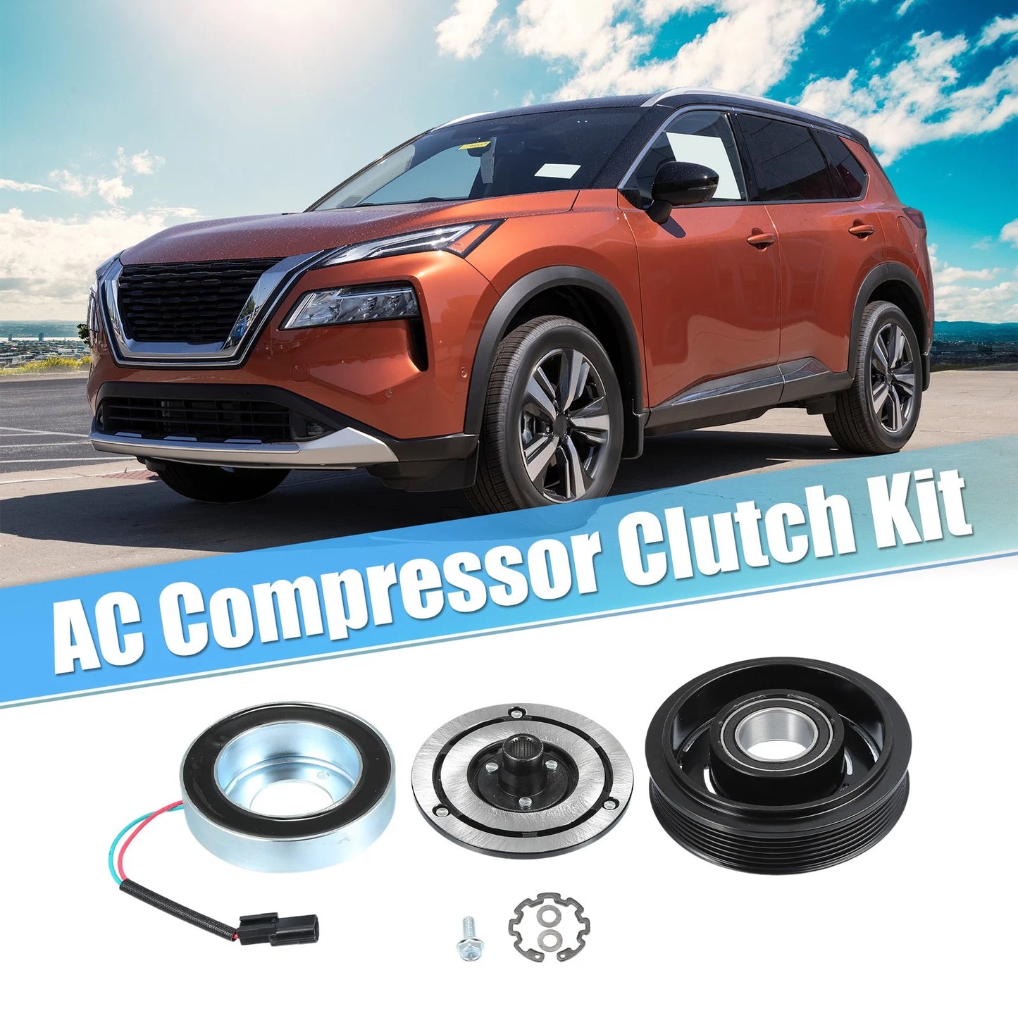 AC Compressor Clutch Set for Nissan Rogue (2008–2015) A/C Clutch Assembly