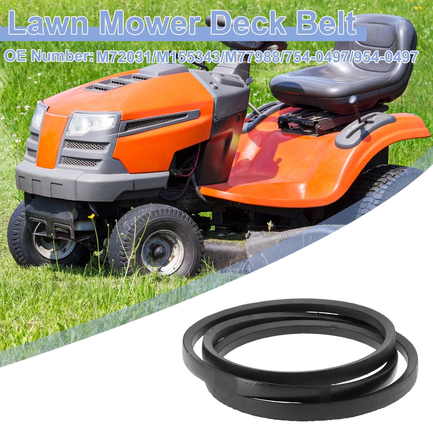 Lawn Mower Deck Belt for MTD 13AA604F401 (No.M72031)