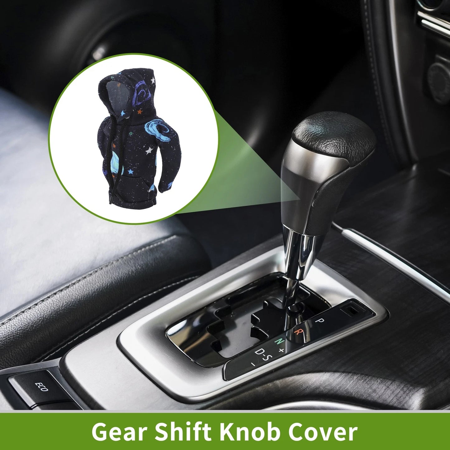Gear Shift Knob Cover for Universal Car SUV Truck (Hoodie Style, Light Blue)