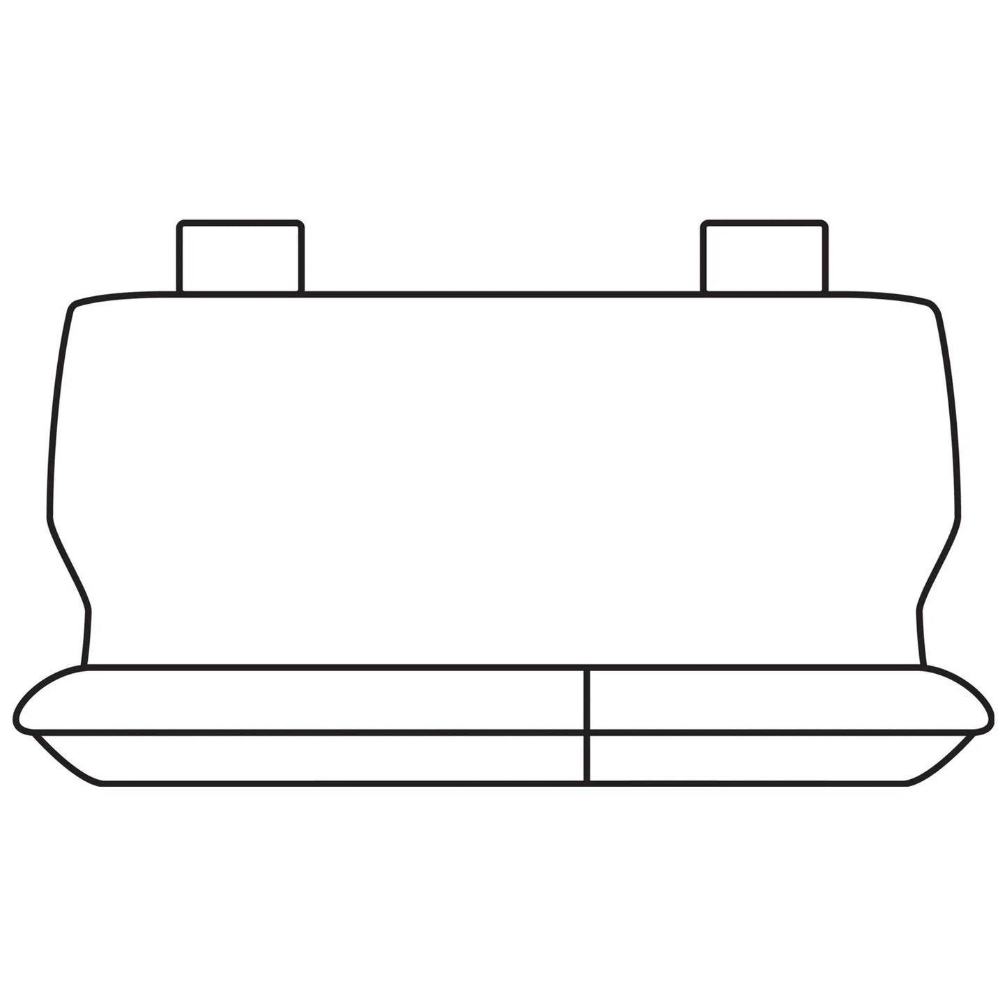 Set of 2 Grey Canvas Car Seat Covers for Colorado RG (2012–2013)