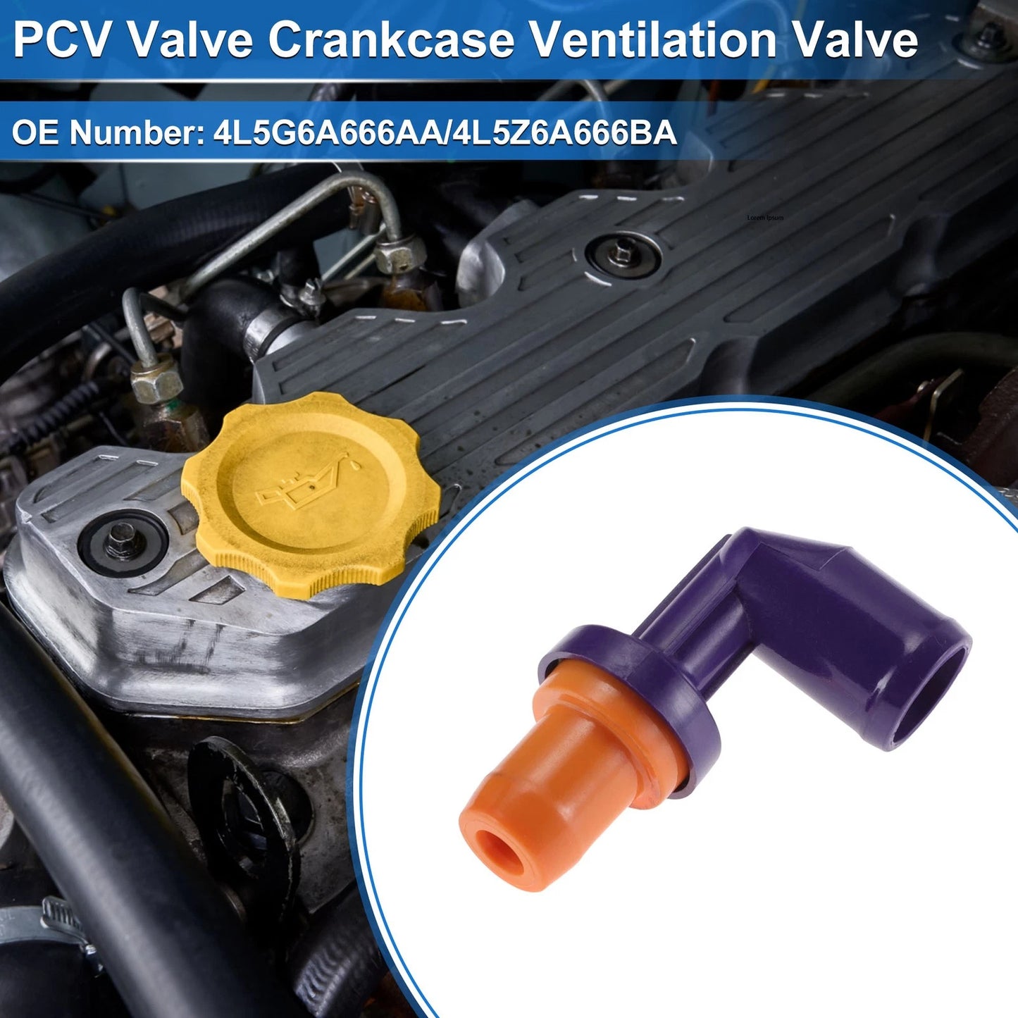 PCV Valve for Mazda 6 (2006–2007) 4L5G6A666AA/4L5Z6A666BA
