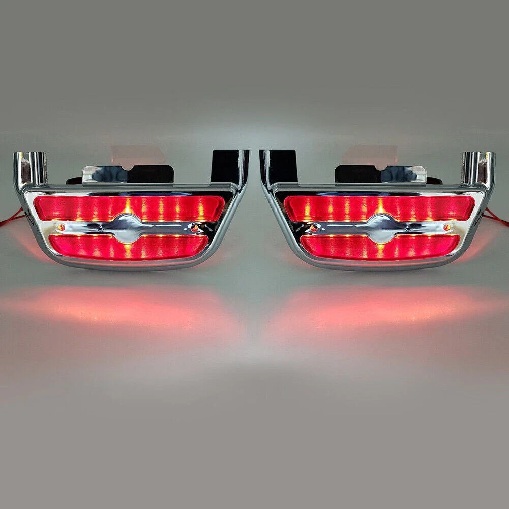 LED Light Passenger Footboard Cover for Harley Touring Road King (2014-2023)