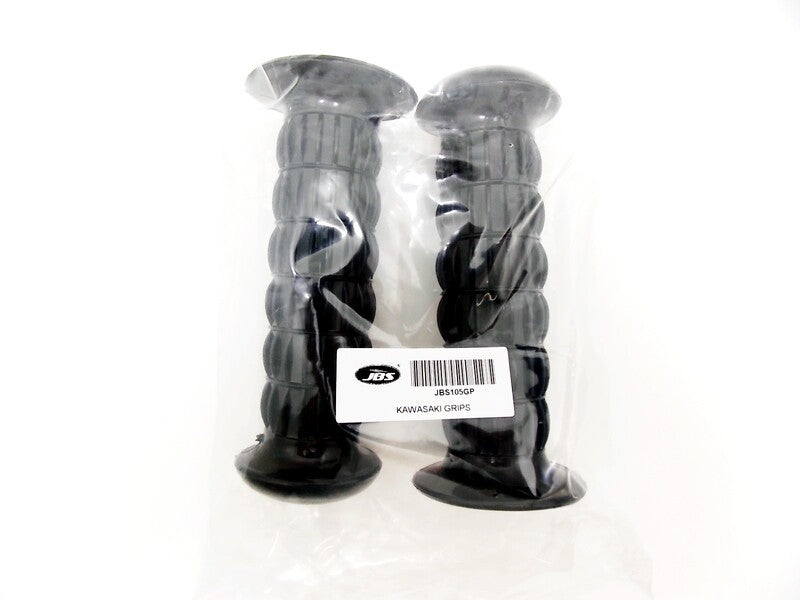 Set of 2 Black Hand Grips for Kawasaki KZ440 LTD (1980–1982)