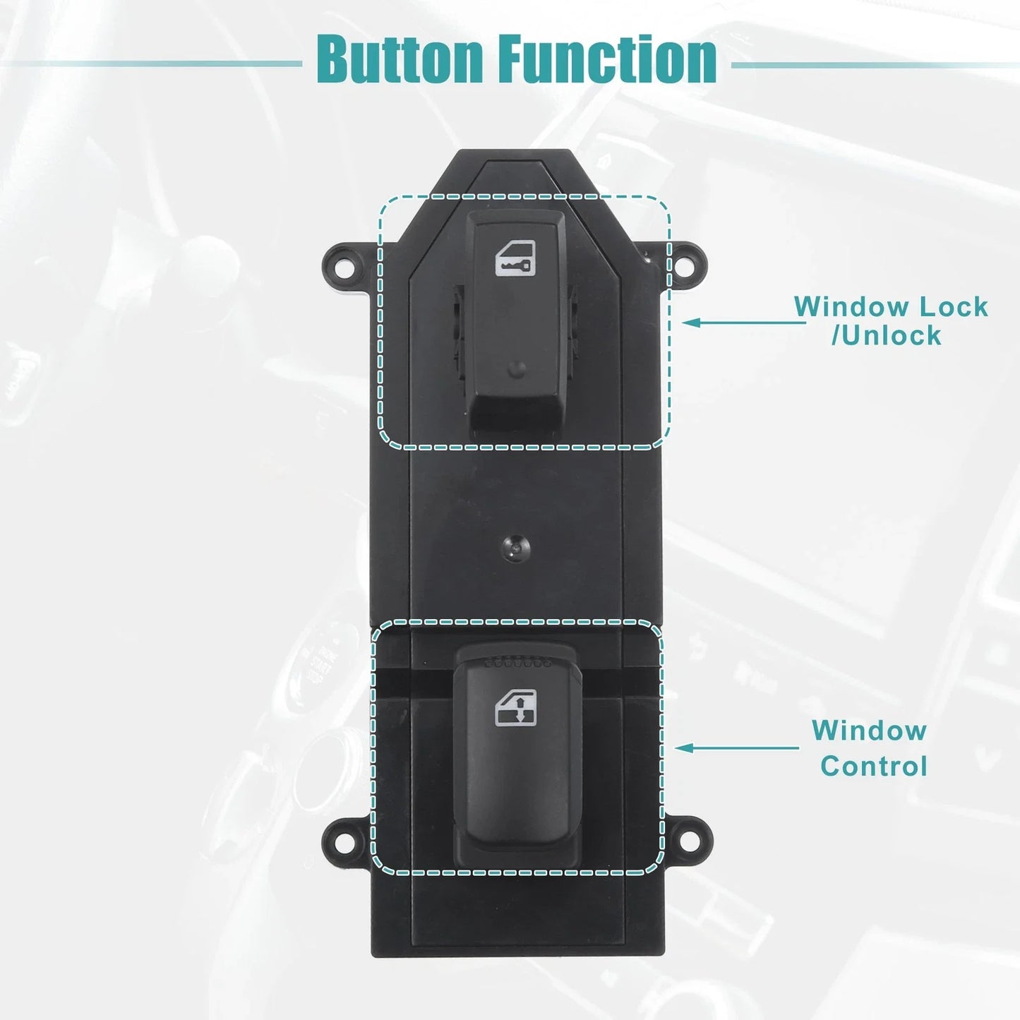 Passenger Side Power Window Switch for Hyundai Santa Fe GLS Limited SE (2007-2009)