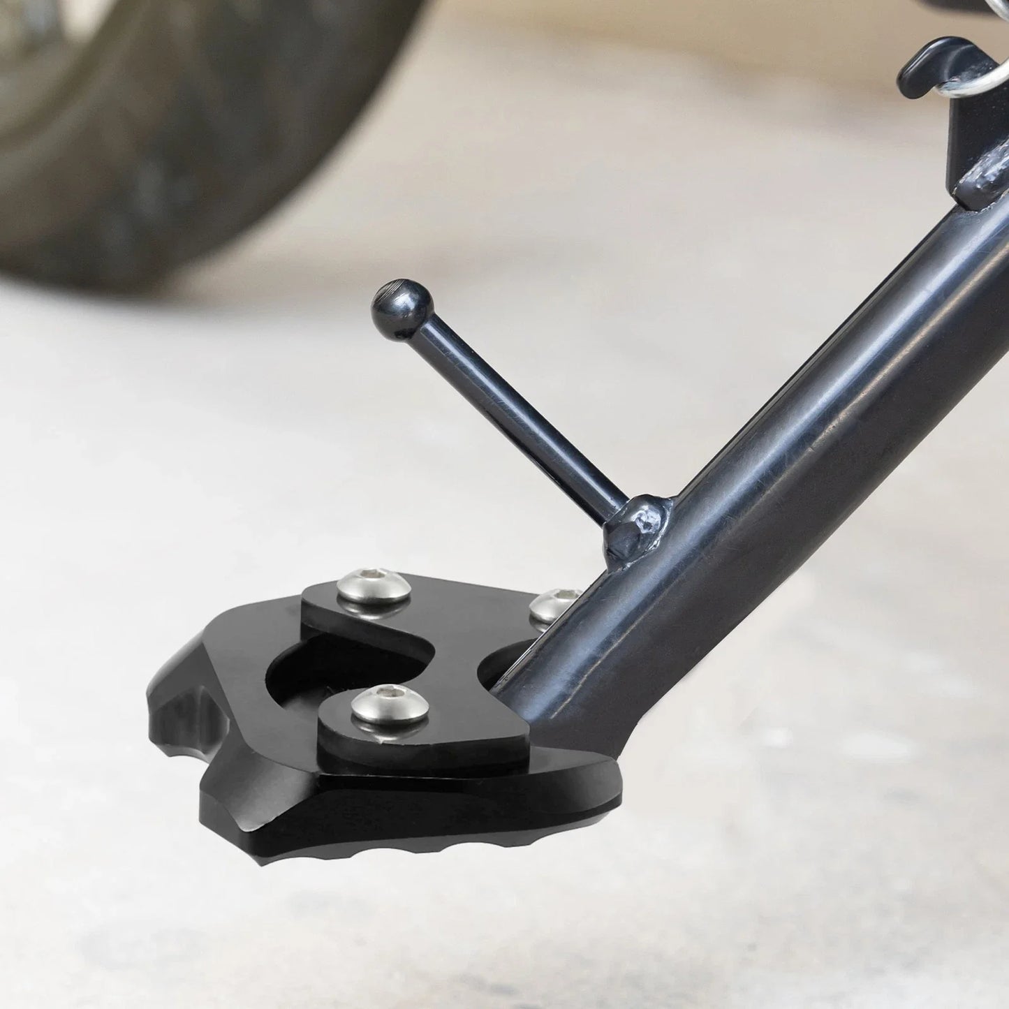 Kickstand Pad Set Aluminum Alloy for HONDA CB200X (2021-2022) Black