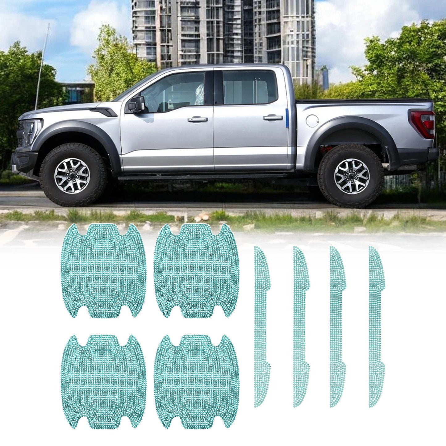Set of 1 Car Door Handle Protective Film