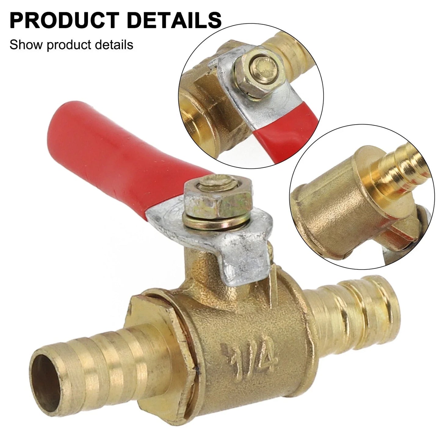 Petcock Threaded Interface Brass Rotary Knob